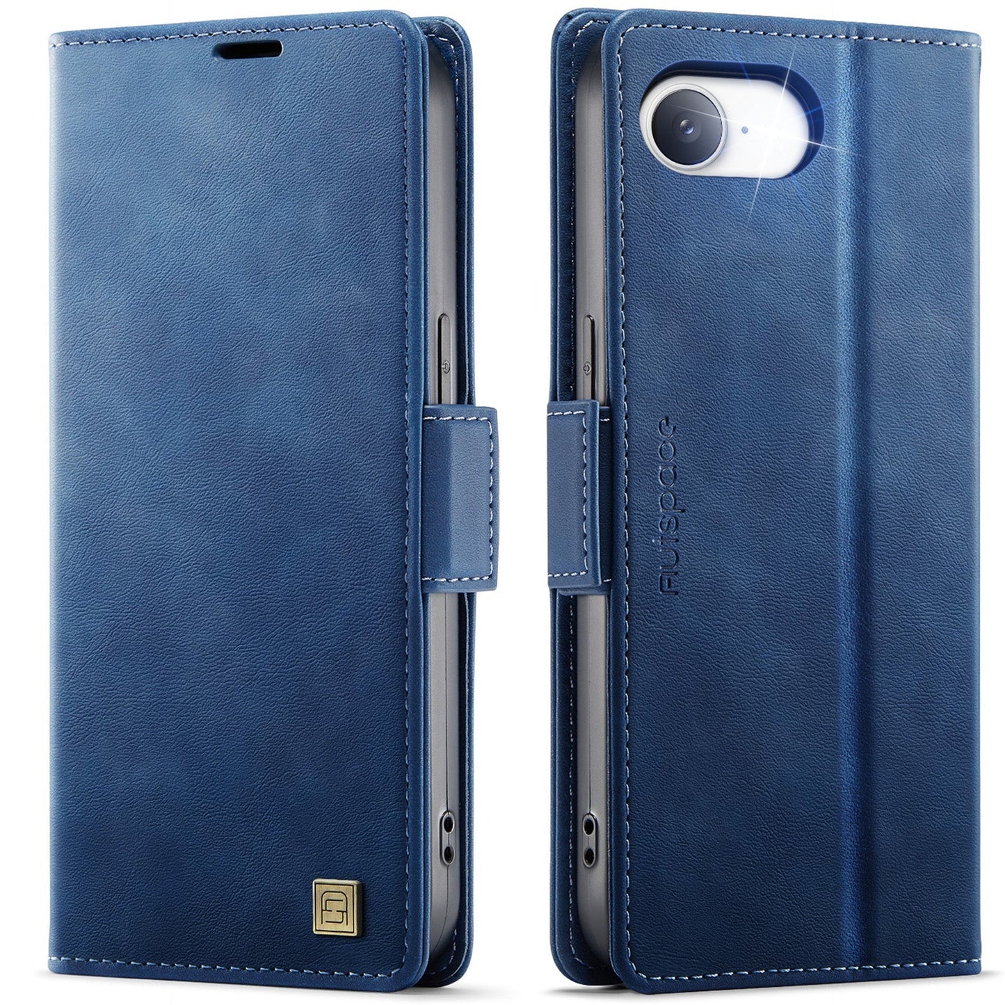 New RFID Blocking Card Holder Wireless Charging Leather Phone Case for iPhone