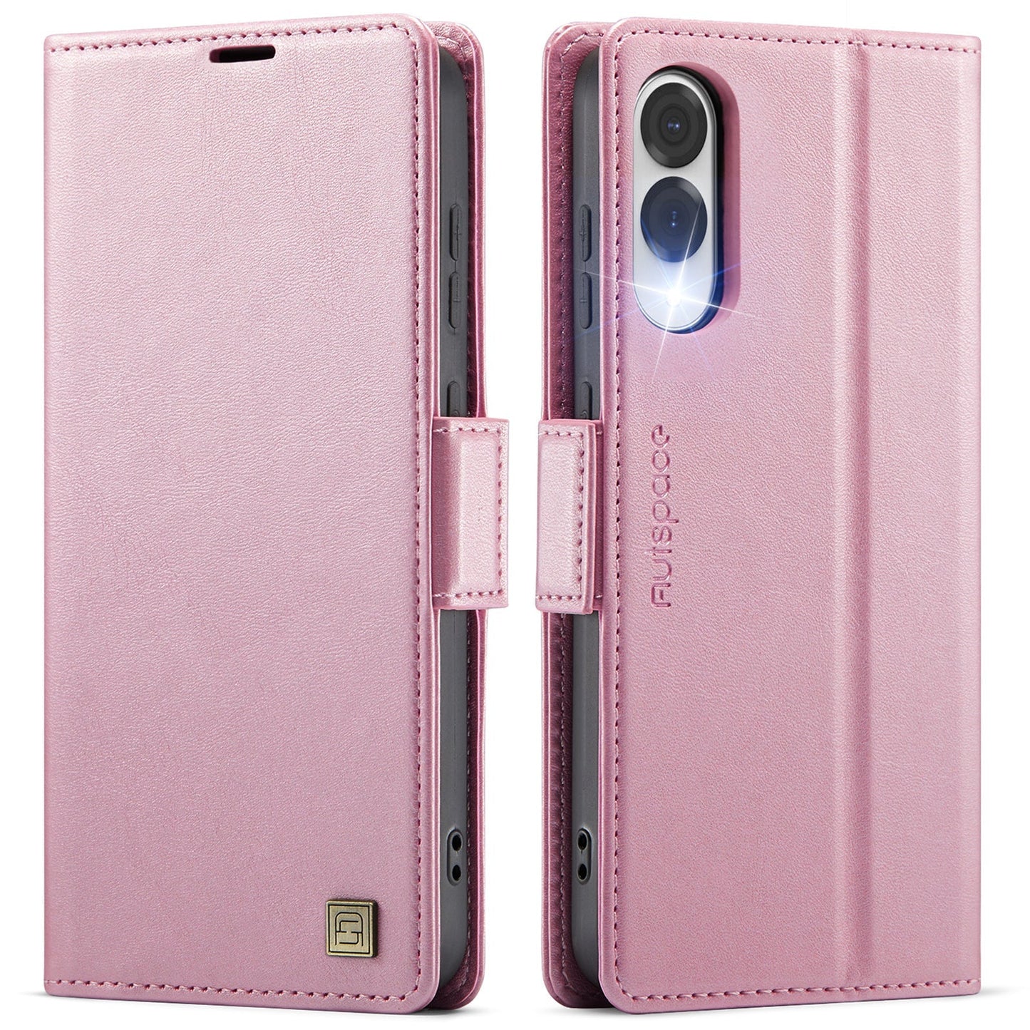 New RFID Blocking Card Holder Wireless Charging Leather Phone Case for Samsung