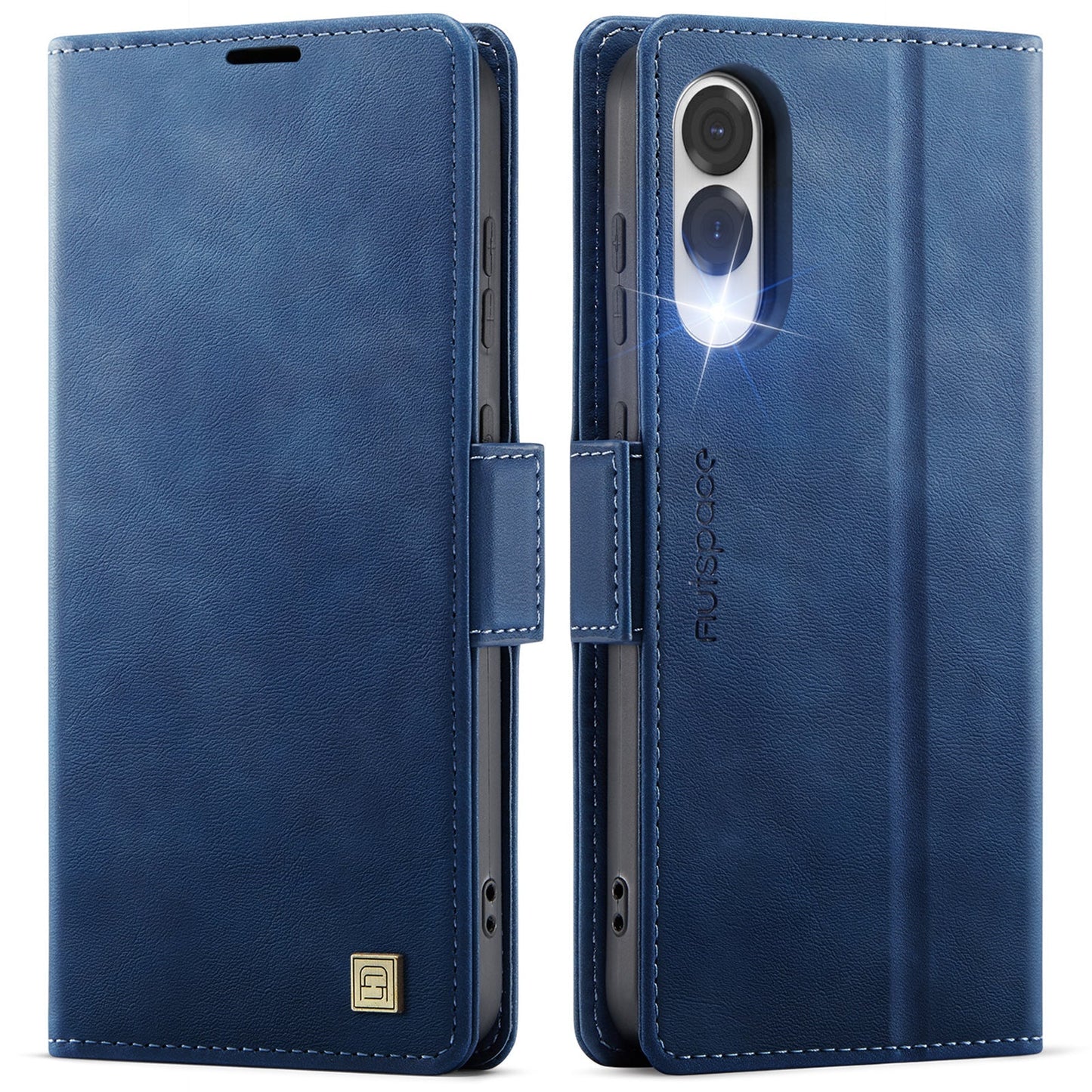 New RFID Blocking Card Holder Wireless Charging Leather Phone Case for Samsung