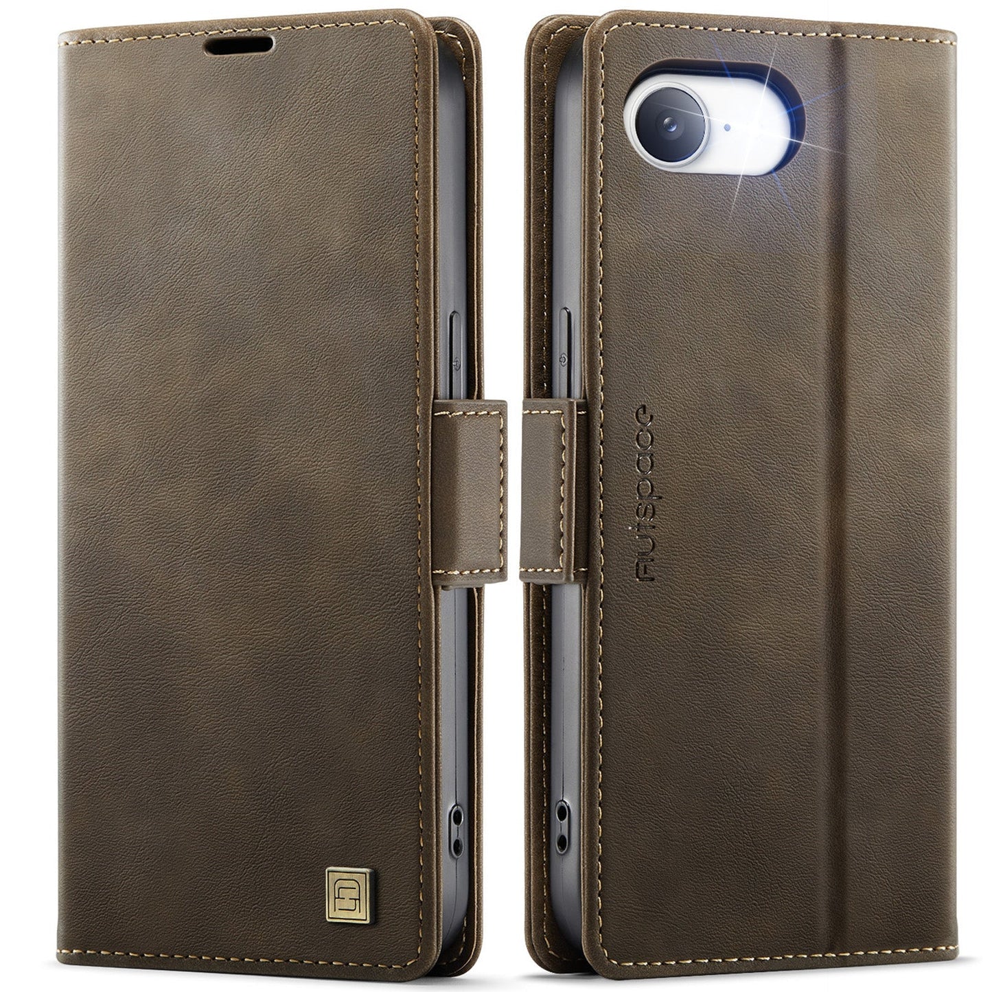 New RFID Blocking Card Holder Wireless Charging Leather Phone Case for iPhone