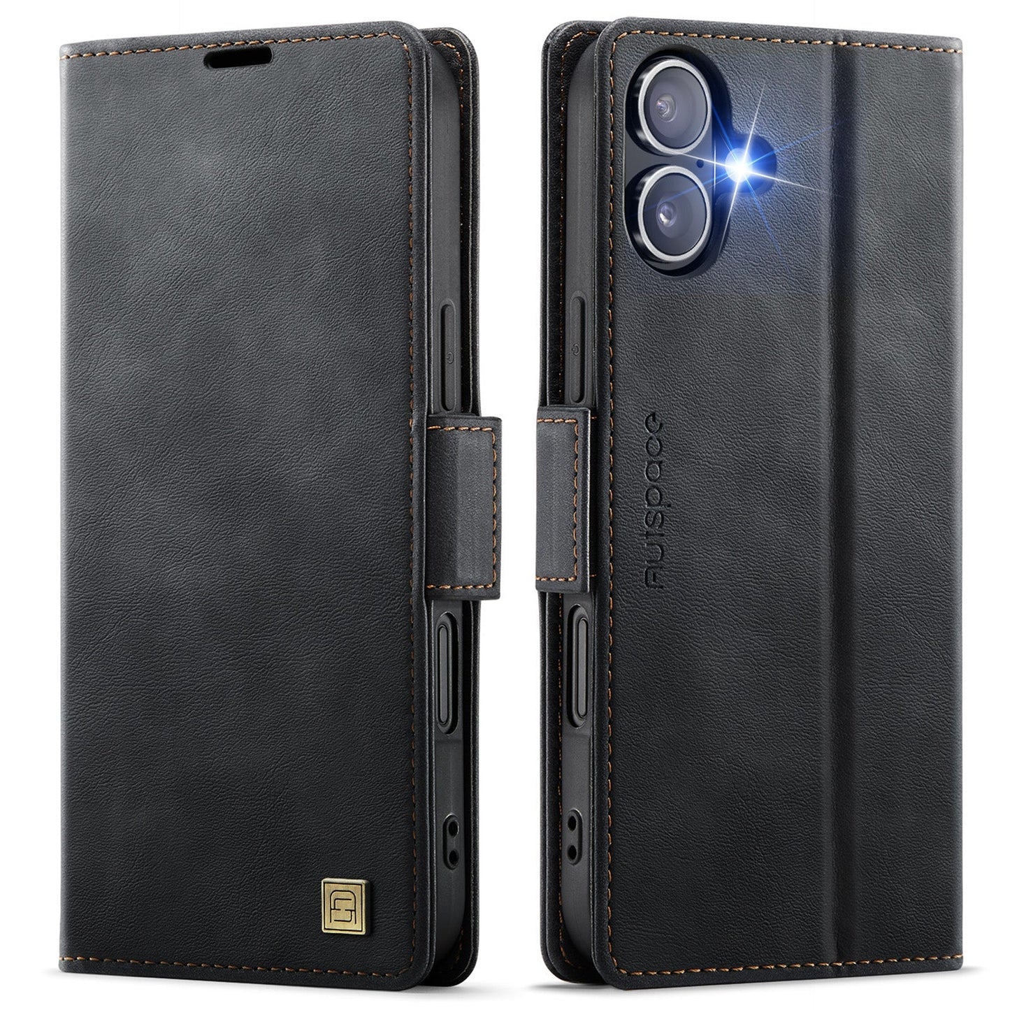 New RFID Blocking Card Holder Wireless Charging Leather Phone Case for iPhone