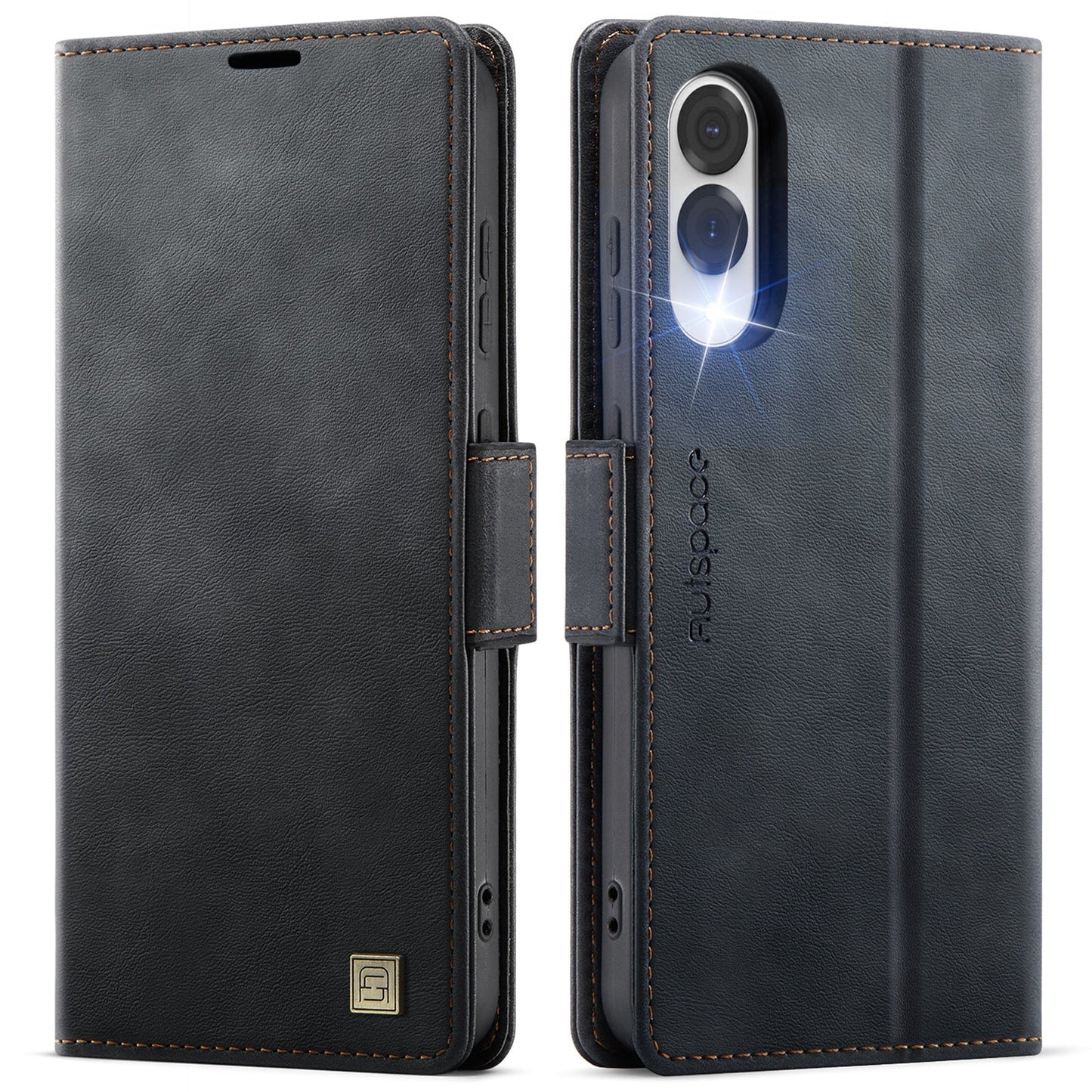 New RFID Blocking Card Holder Wireless Charging Leather Phone Case for Samsung