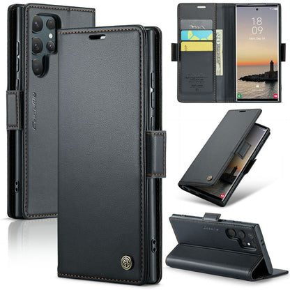 New RFID Blocking Card Holder Wireless Charging Phone Case for Samsung Galaxy S25/S25+/S25 Ultra