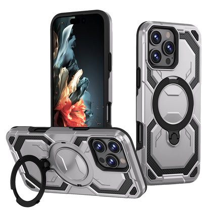 New [Military Grade Drop Tested][Fit for MagSafe] [Built-in Stand] Slim Soft Edge Case for iPhone