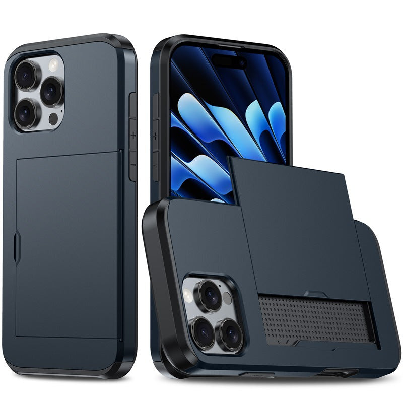 New Card Holder Anti-Drop Phone Case for iPhone 16 Pro Max