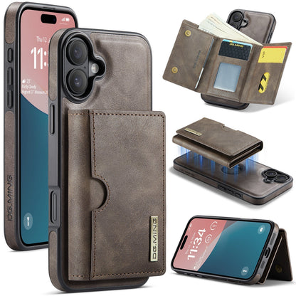 New 2-IN-1 RFID Blocking Wallet Card Holder Leather Phone Case for iPhone