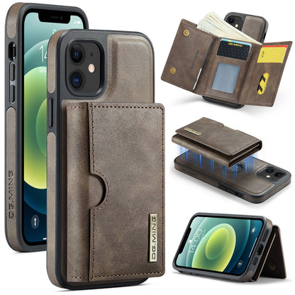 New 2-IN-1 RFID Blocking Wallet Card Holder Leather Phone Case for iPhone