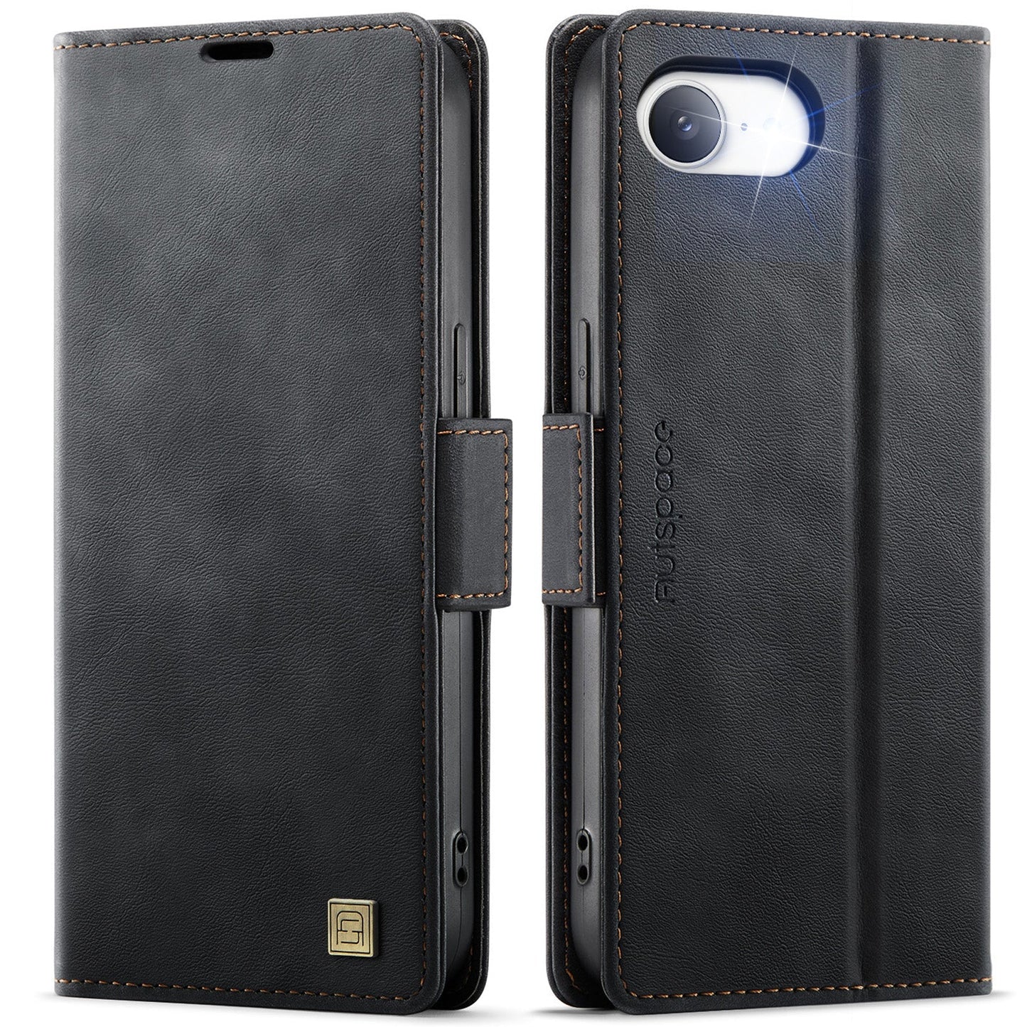 New RFID Blocking Card Holder Wireless Charging Leather Phone Case for iPhone