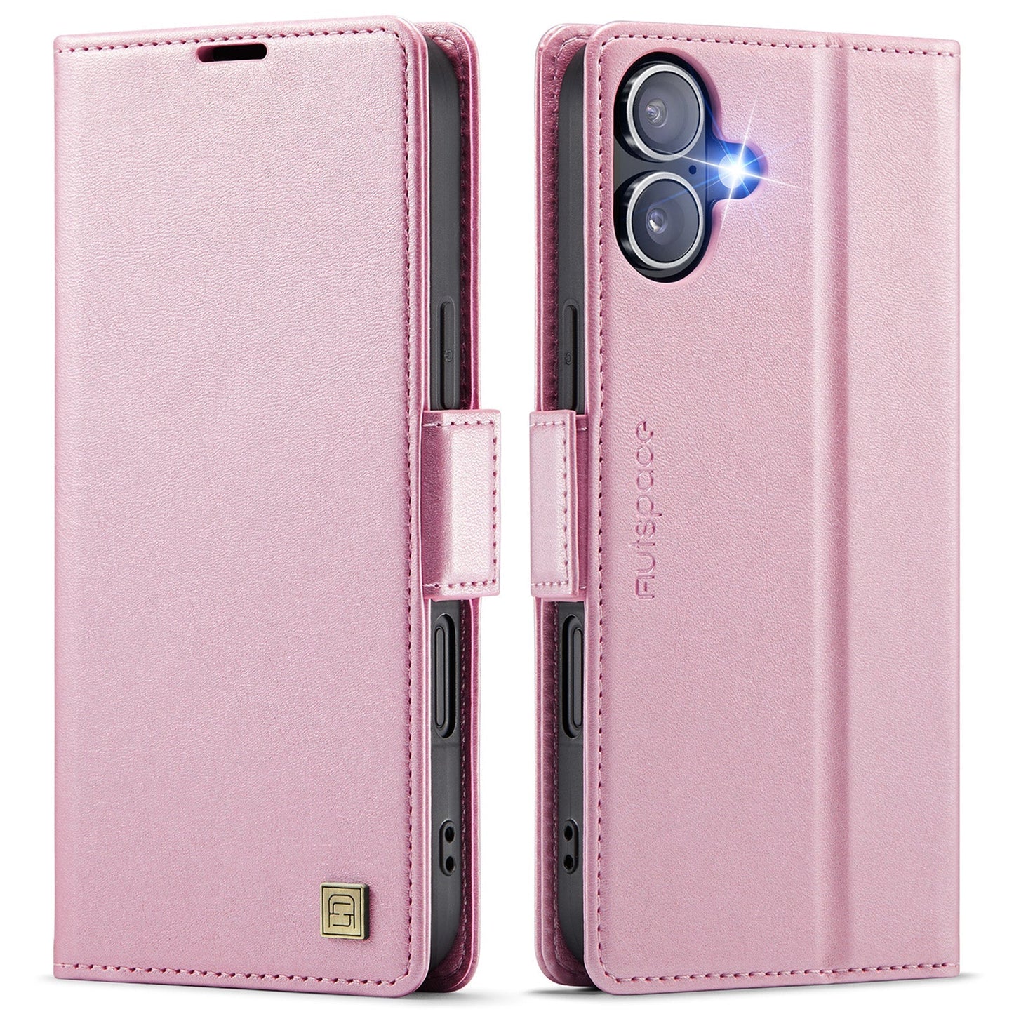 New RFID Blocking Card Holder Wireless Charging Leather Phone Case for iPhone