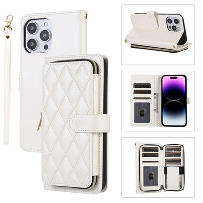 New Zipper Wallet Leather Card Holder Phone Case for iPhone 16 Pro Max