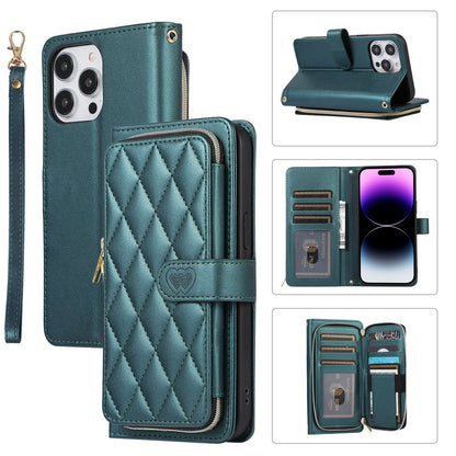 New Zipper Wallet Leather Card Holder Phone Case for iPhone 16 Pro Max