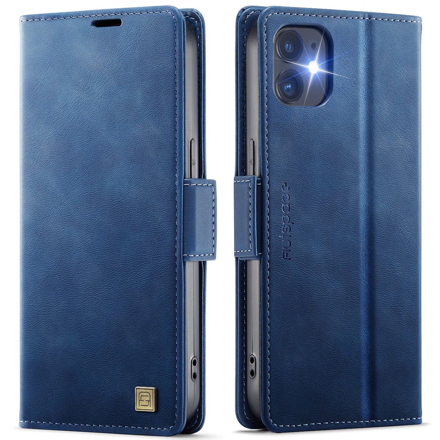 New RFID Blocking Card Holder Wireless Charging Leather Phone Case for iPhone