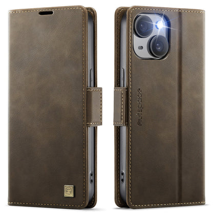 New RFID Blocking Card Holder Wireless Charging Leather Phone Case for iPhone