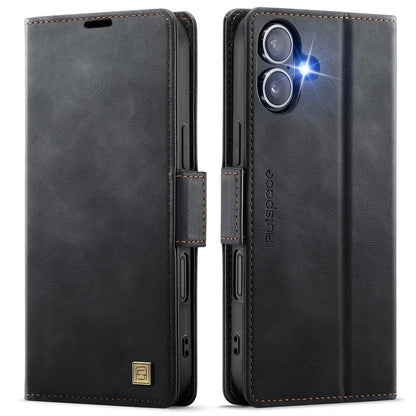 New RFID Blocking Card Holder Wireless Charging Leather Phone Case for iPhone