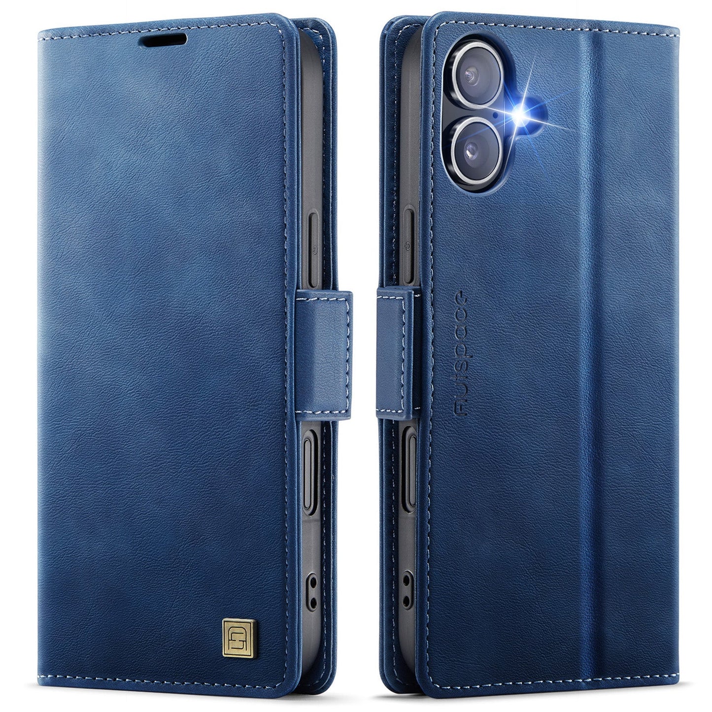 New RFID Blocking Card Holder Wireless Charging Leather Phone Case for iPhone