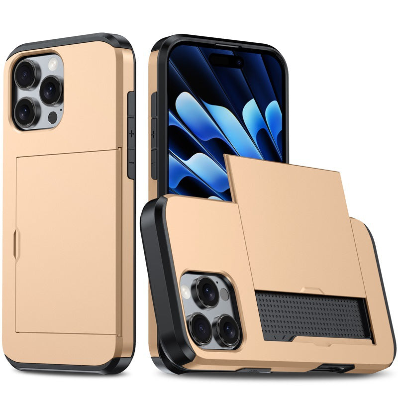 New Card Holder Anti-Drop Phone Case for iPhone 16 Pro Max