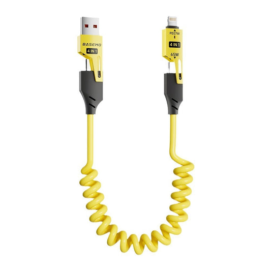 New 4-in-1 Fast Charging Cable Data Spring Cable