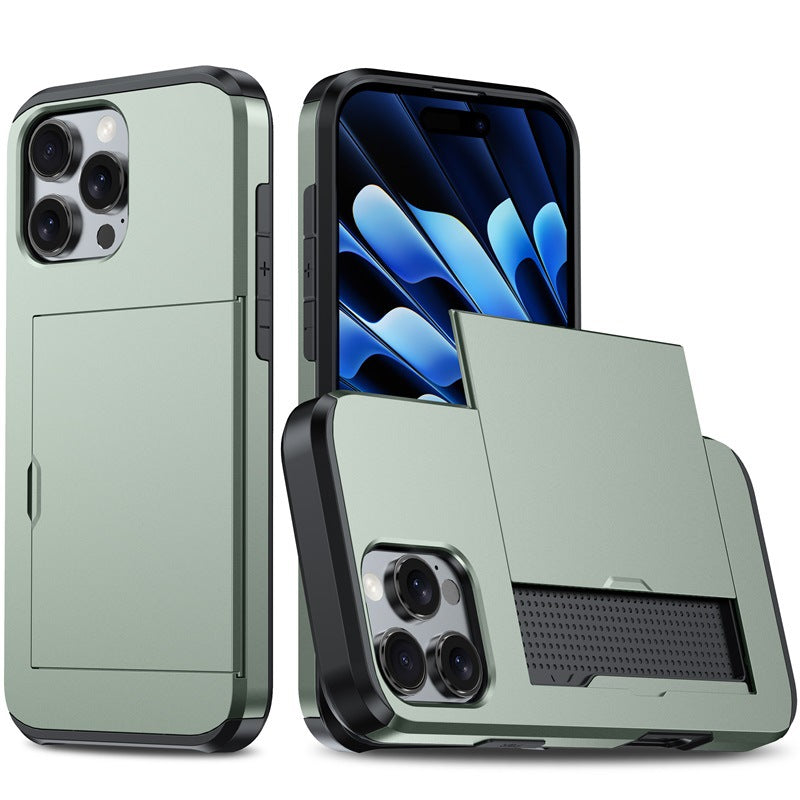 New Card Holder Anti-Drop Phone Case for iPhone 16 Pro Max
