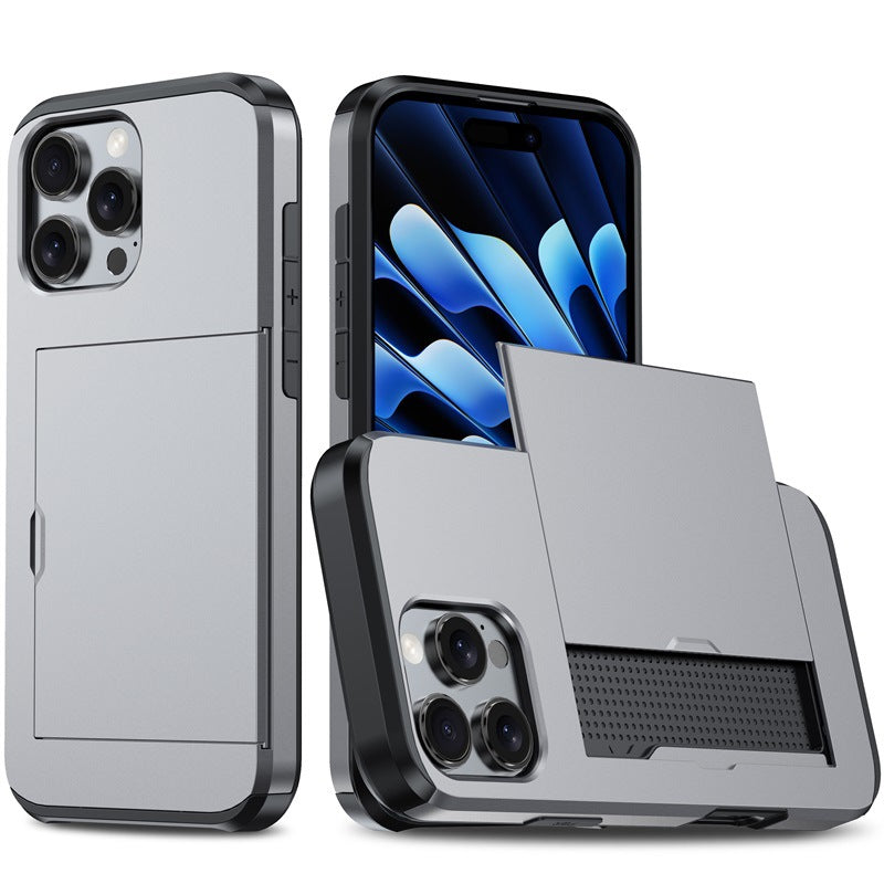 New Card Holder Anti-Drop Phone Case for iPhone 16 Pro Max