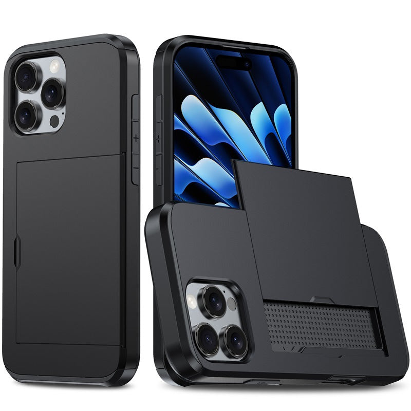 New Card Holder Anti-Drop Phone Case for iPhone 16 Pro