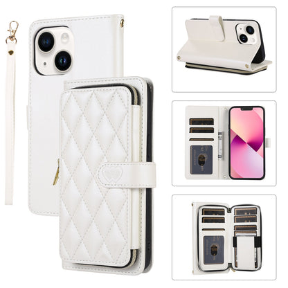 New Zipper Wallet Leather Card Holder Phone Case for iPhone 16 Pro Max