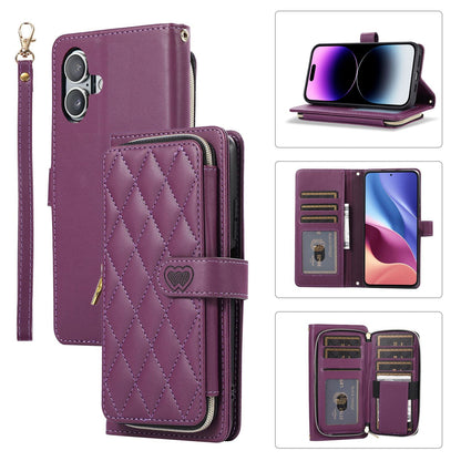 New Zipper Wallet Leather Card Holder Phone Case for iPhone 16 Pro Max